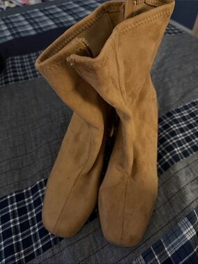 Target Women's Tan Suede Ankle Booties